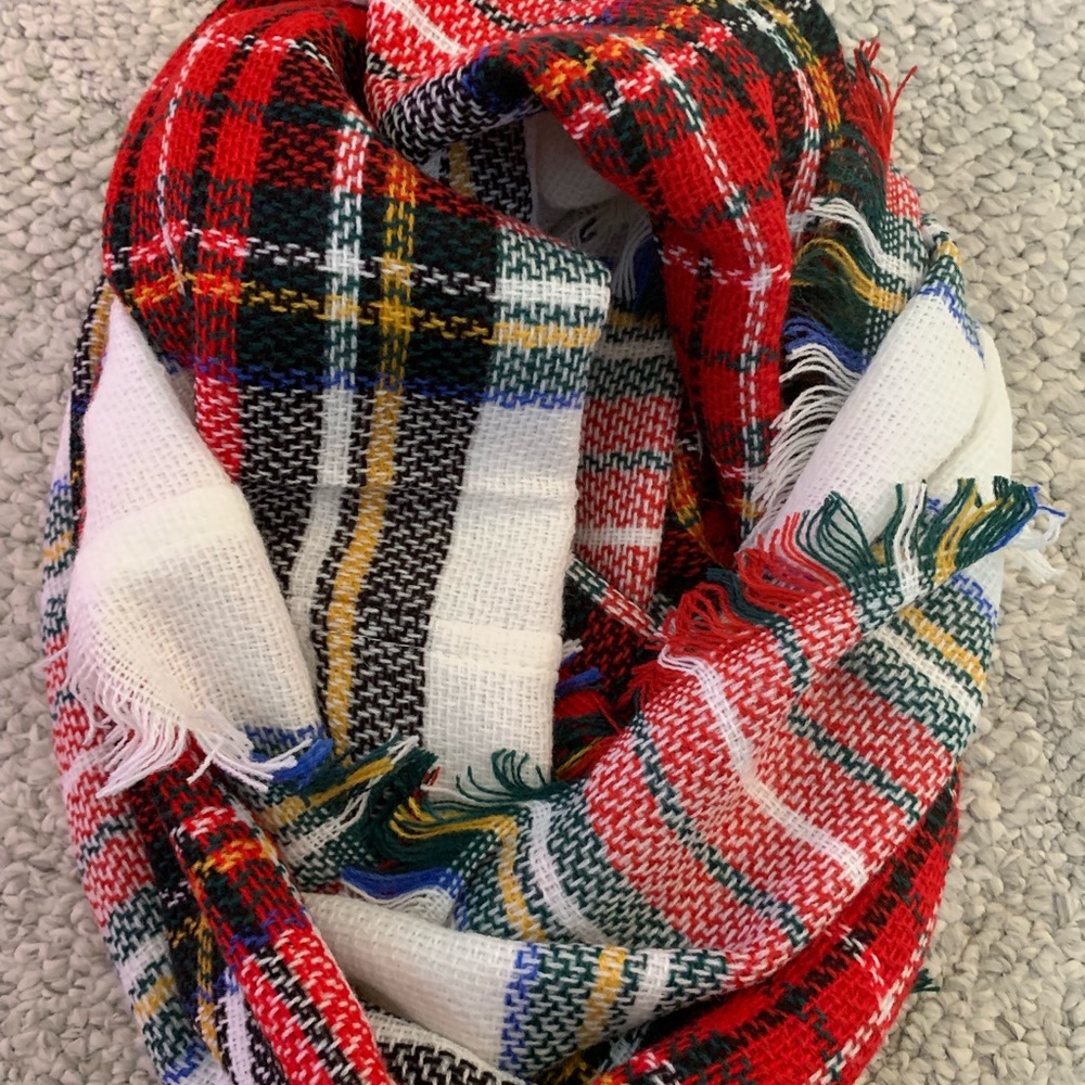 Plaid Infinity Scarf